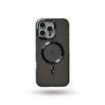 Black Magnetic MagSafe Anti-Yellow Transparent Case Crystal Clear Protection.