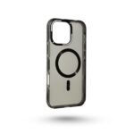 Black Magnetic MagSafe Anti-Yellow Transparent Case Crystal Clear Protection. - Image 3