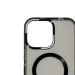 Black Magnetic MagSafe Anti-Yellow Transparent Case Crystal Clear Protection. - Image 4