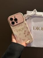 Luxury Floral Designer Protective Case for iPhone 12 to 17 Pro Max – Elegant Leather Finish - Image 3