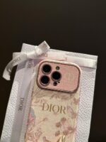 Luxury Floral Designer Protective Case for iPhone 12 to 17 Pro Max – Elegant Leather Finish - Image 6