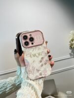 Luxury Floral Designer Protective Case for iPhone 12 to 17 Pro Max – Elegant Leather Finish - Image 9