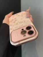 Luxury Floral Designer Protective Case for iPhone 12 to 17 Pro Max – Elegant Leather Finish - Image 8