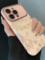 Luxury Floral Designer Protective Case for iPhone 12 to 17 Pro Max – Elegant Leather Finish - Image 7