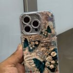 Luxury Butterfly Stone Case for iPhone With Camera lens