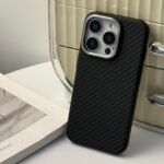 Premium Carbon Fiber Texture Protective Case with Metallic Camera Bumper - Image 6