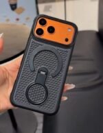 Premium Magnetic Stand Mesh Cooling Case for iPhone