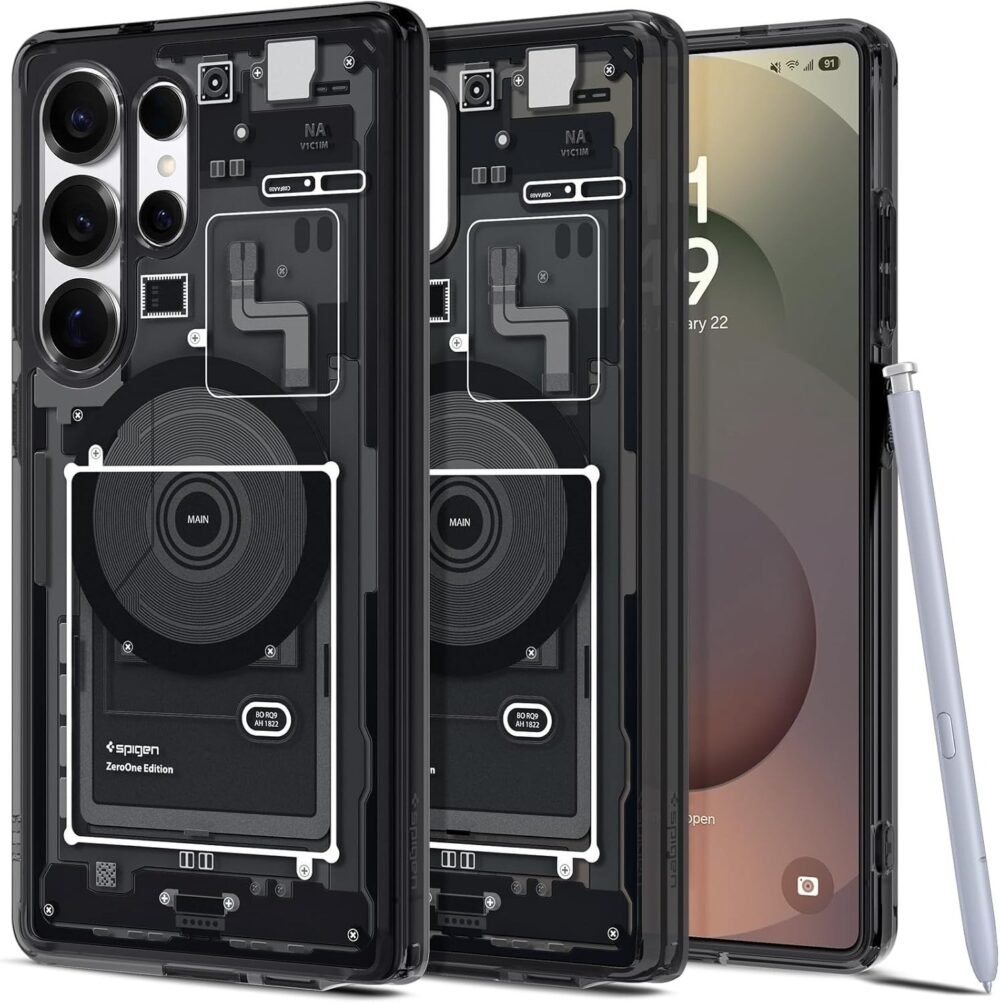 Spigen Ultra Hybrid Neo One Transparent Case – Zero One Black | Samsung Galaxy S Series
