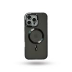 Black Magnetic MagSafe Anti-Yellow Transparent Case Crystal Clear Protection.