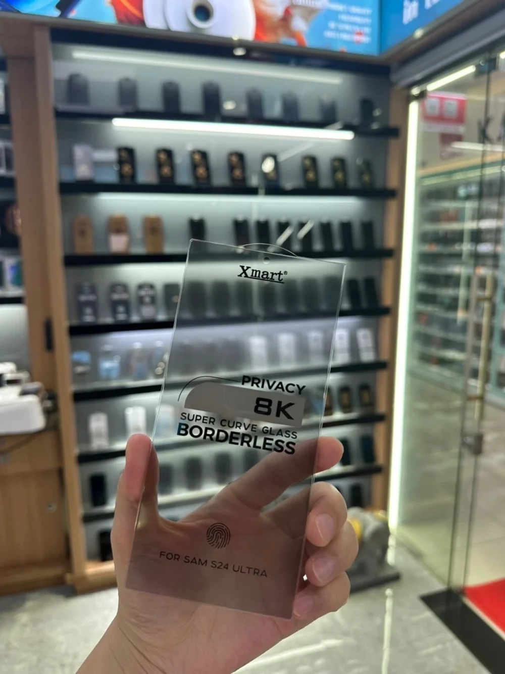 Xmart 8k Borderless Curved Privacy Glass Protector For iPhone And samsung